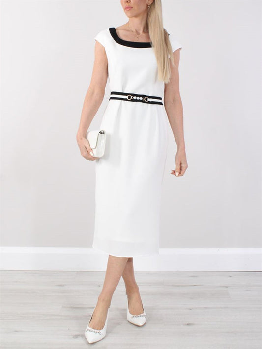 A-shaped square neck bridal mother gown