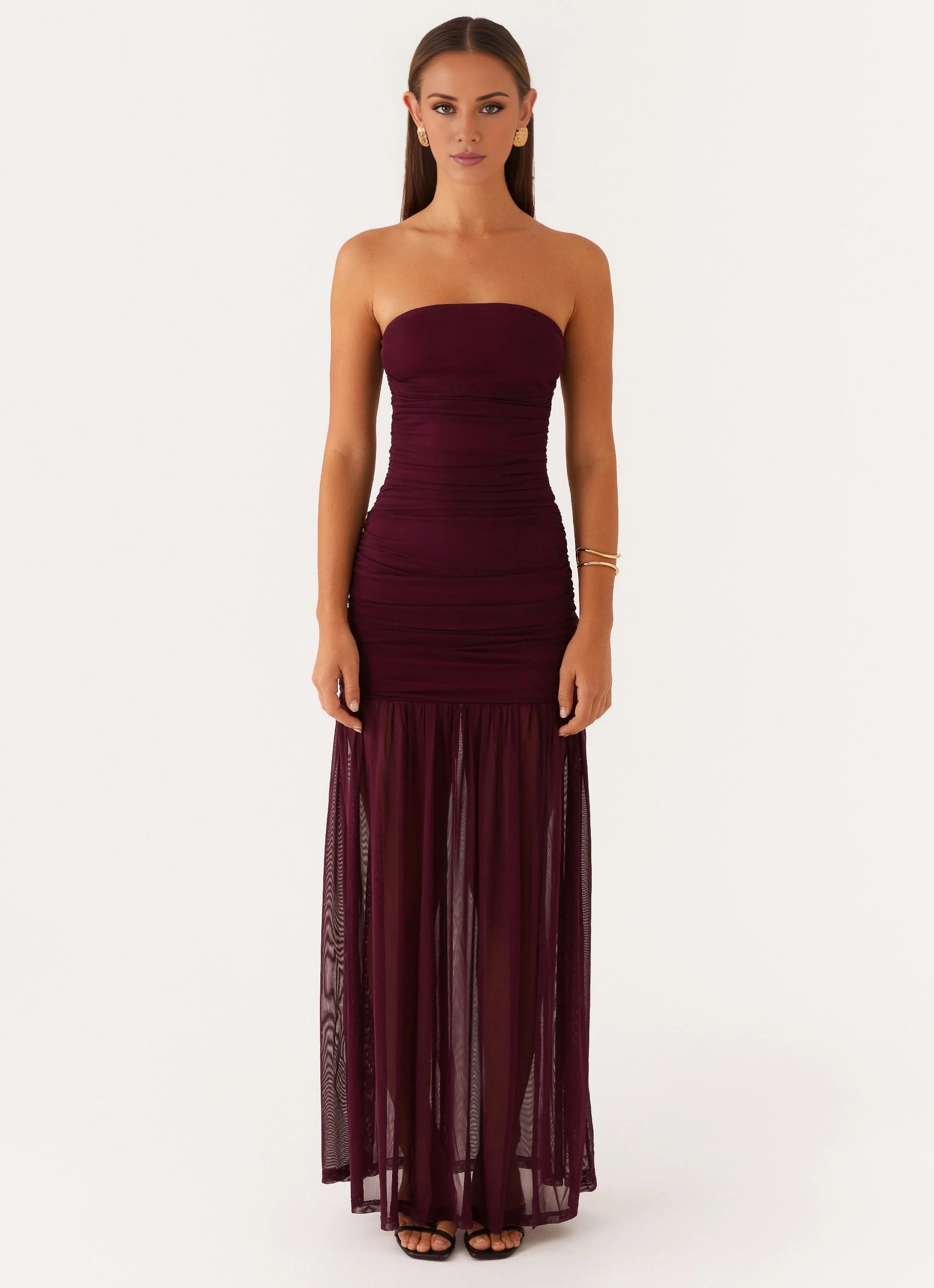 OKBBN Elegant Off Shoulder Lines Smooth Wrinkles Homecoming Dresses