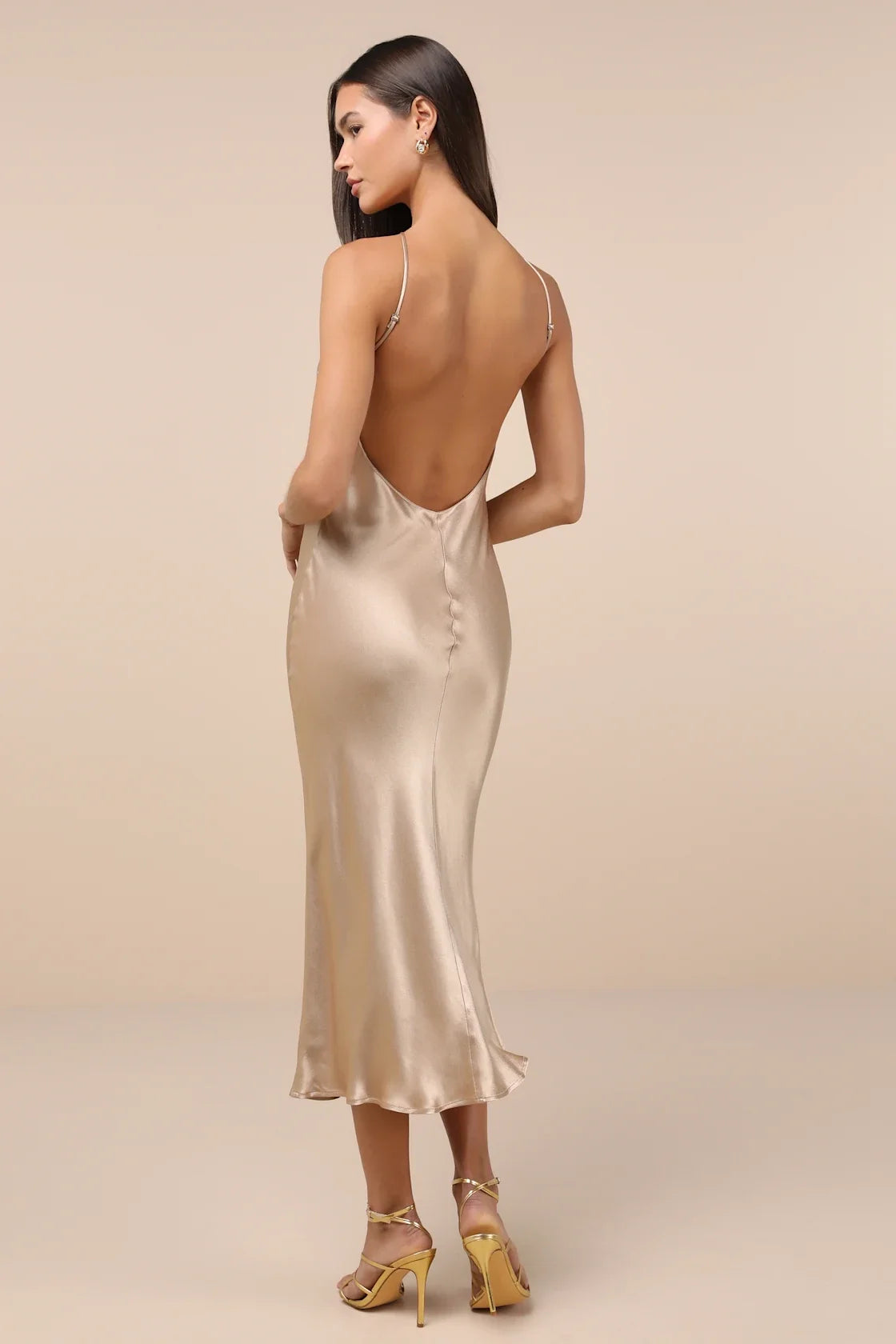 OKBBN Sweet Slimming Satin Hollow Out Back Medium Length Homecoming Dresses