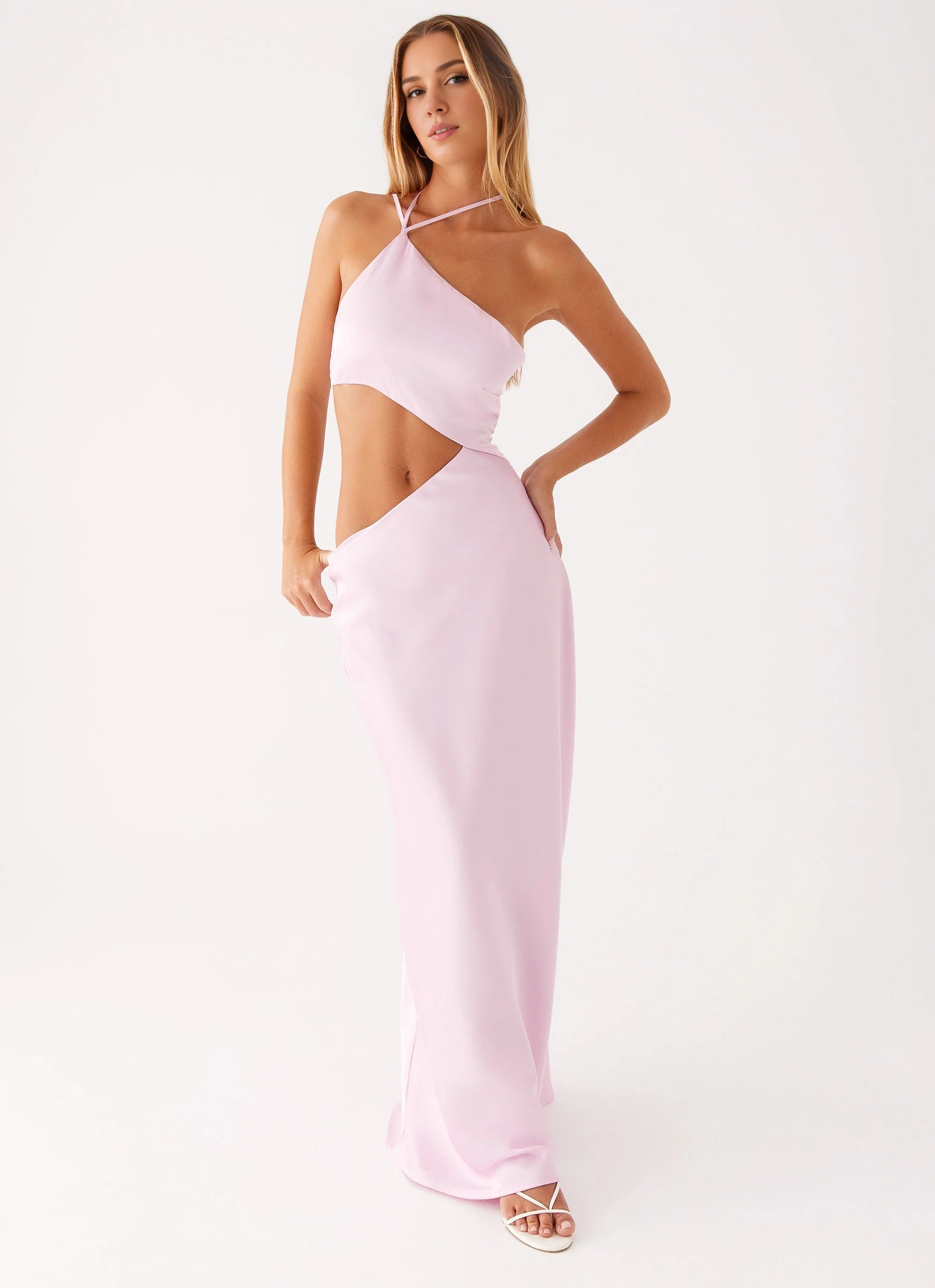 OKBBN's bold and eye-catching side hollow hem asymmetrical Prom Dresses