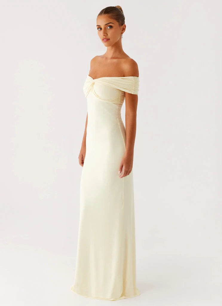 OKBBN's bold and stylish off shoulder corset highlights natural curves Prom Dresses