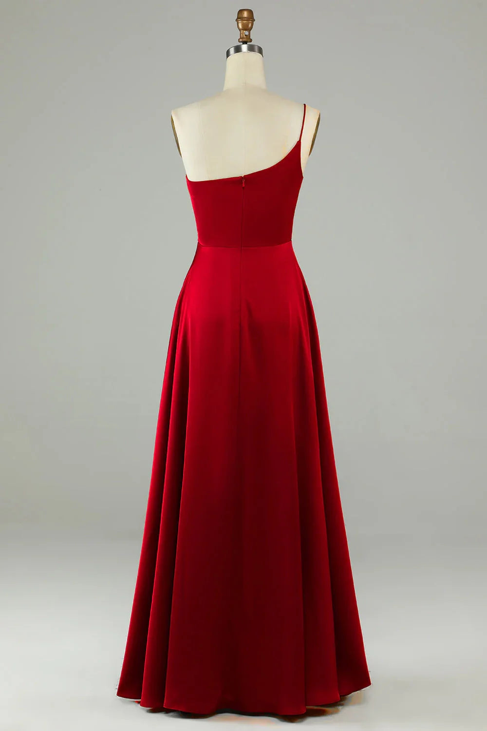 OKBBN's charming A-line shoulder long pleated Bridesmaid Dresses