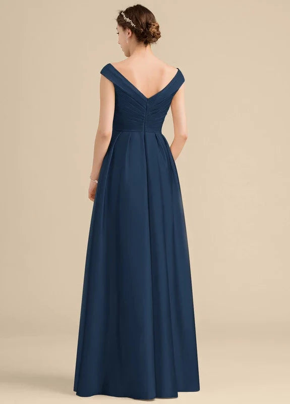 OKBBN's charming V-neck sleeveless backless Prom Dresses