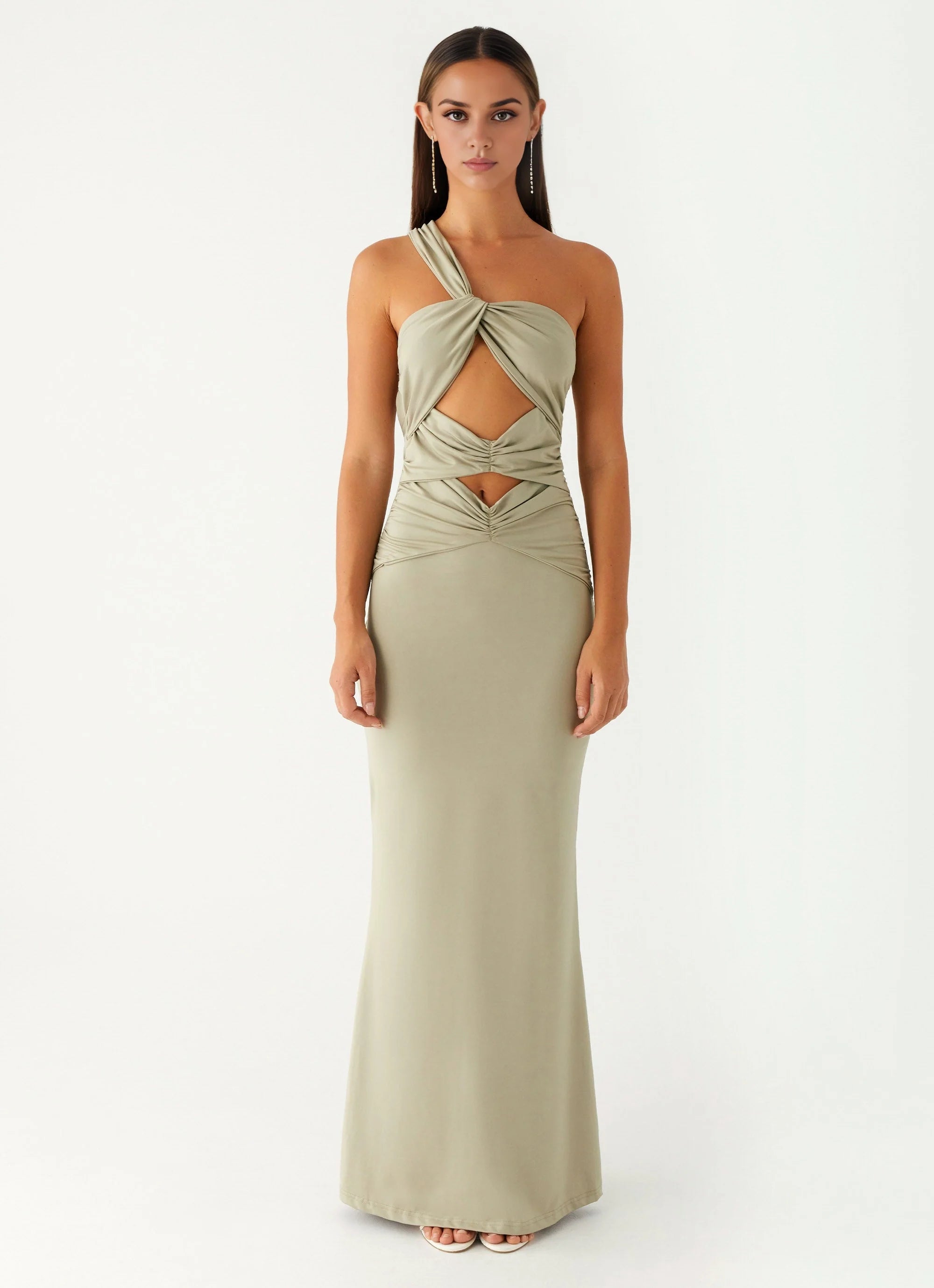 OKBBN's charming front opening heart-shaped neckline is the center of attention, Prom Dresses