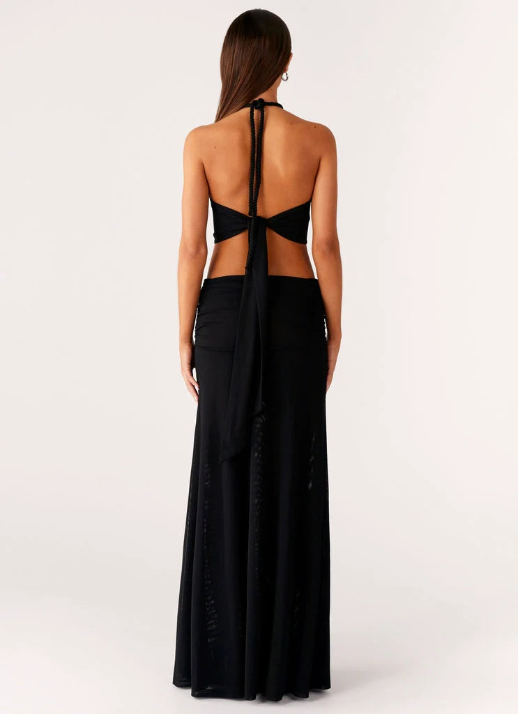 OKBBN's charming fully lined elastic mesh fabric, long front grille with hollowed out back straps and pleated Homecoming Dresses