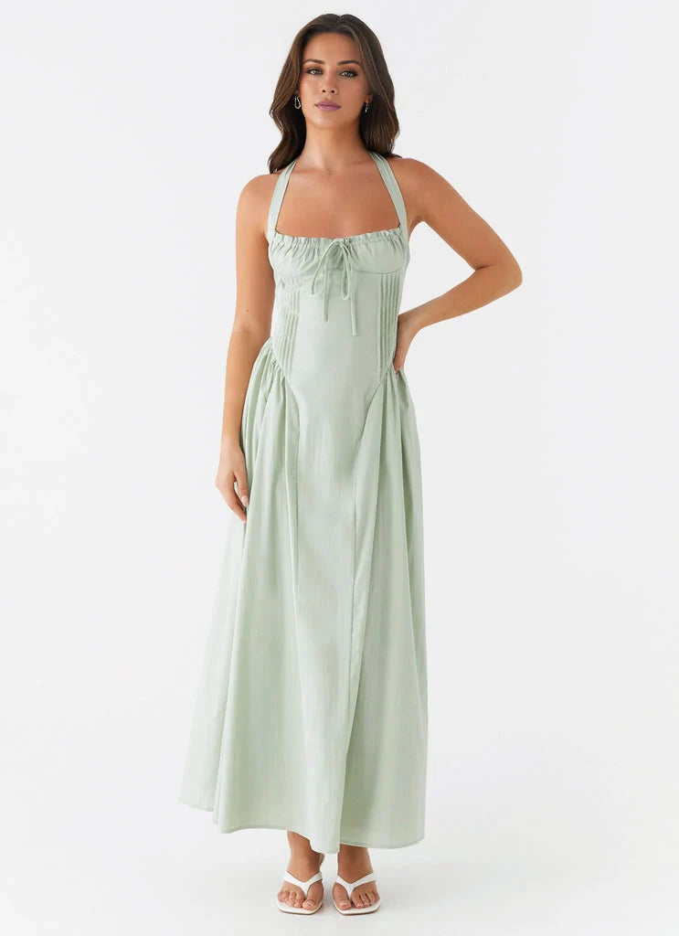OKBBN's charming hanging neck with a long, thick neck strap and exposed back is the focus of attention, Prom Dresses