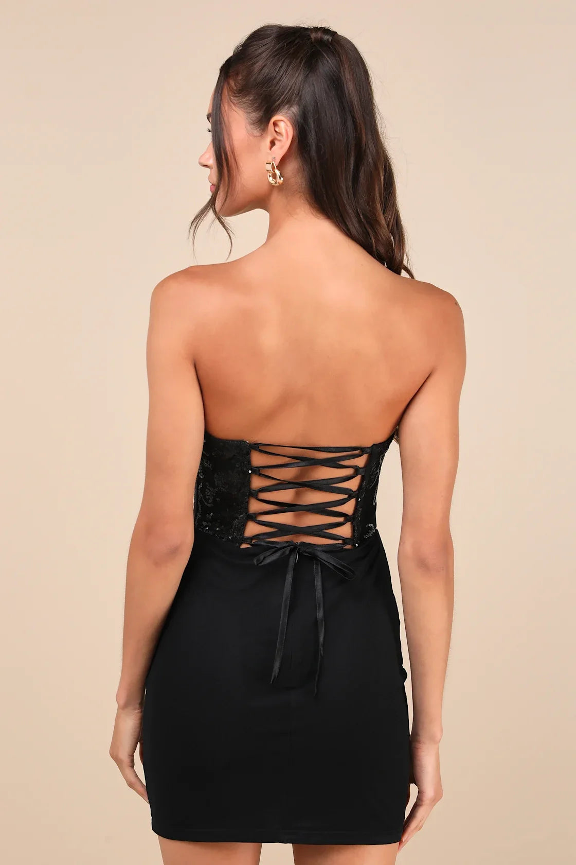 OKBBN's charming mesh sequins off shoulder tight mini Homecoming Dresses