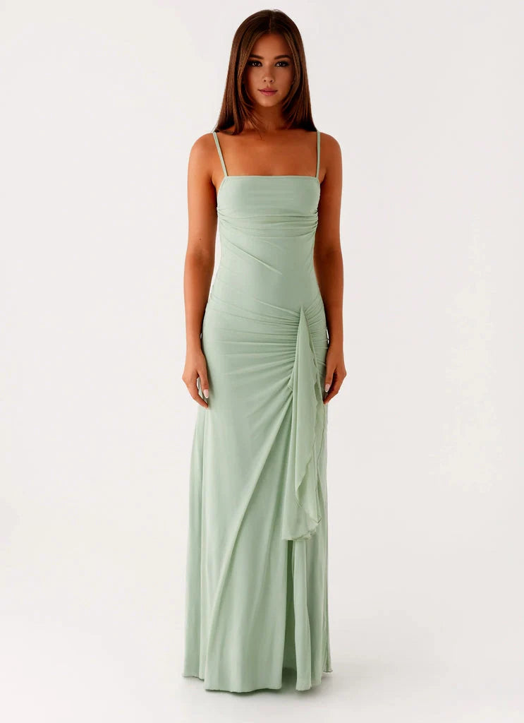 OKBBN's elegant and bold straight neckline is simple yet exquisite with charming details Prom Dresses