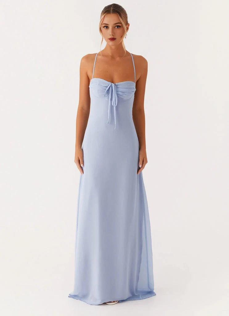 OKBBN's elegant heart-shaped neckline highlights the charming and soft Prom Dresses