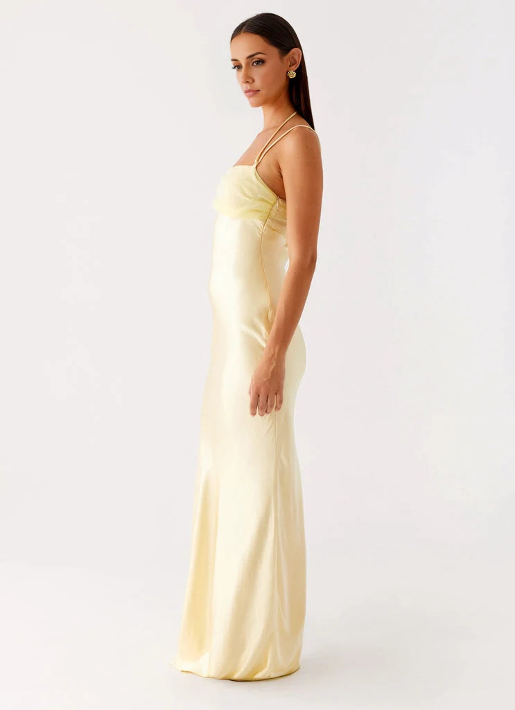 OKBBN's exquisite and classic square neckline perfectly complements the simple and sharp contours of Prom Dresses