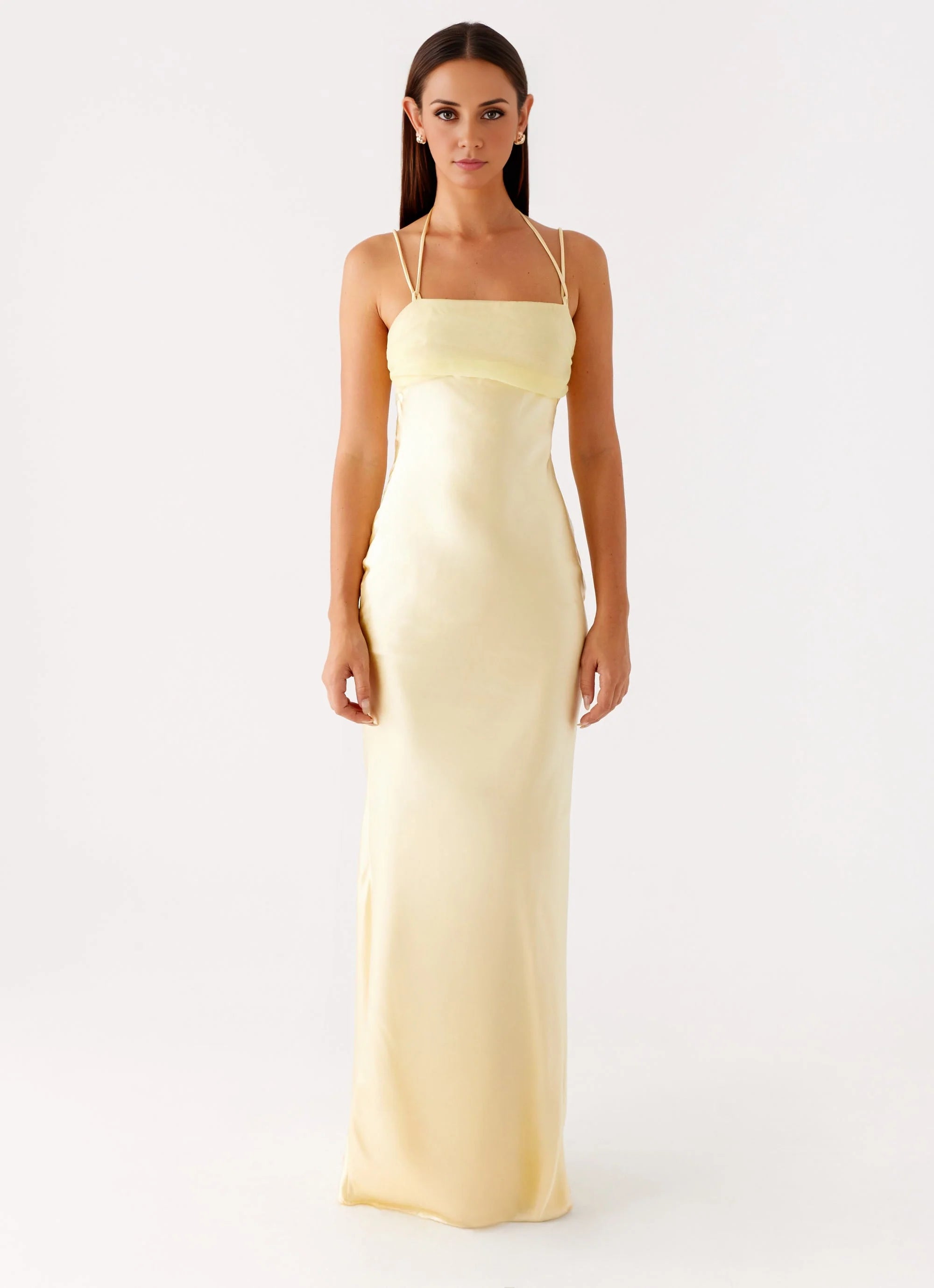 OKBBN's exquisite and classic square neckline perfectly complements the simple and sharp contours of Prom Dresses