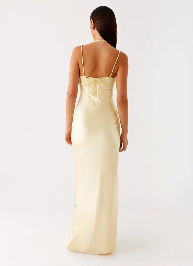 OKBBN's exquisite and classic square neckline perfectly complements the simple and sharp contours of Prom Dresses