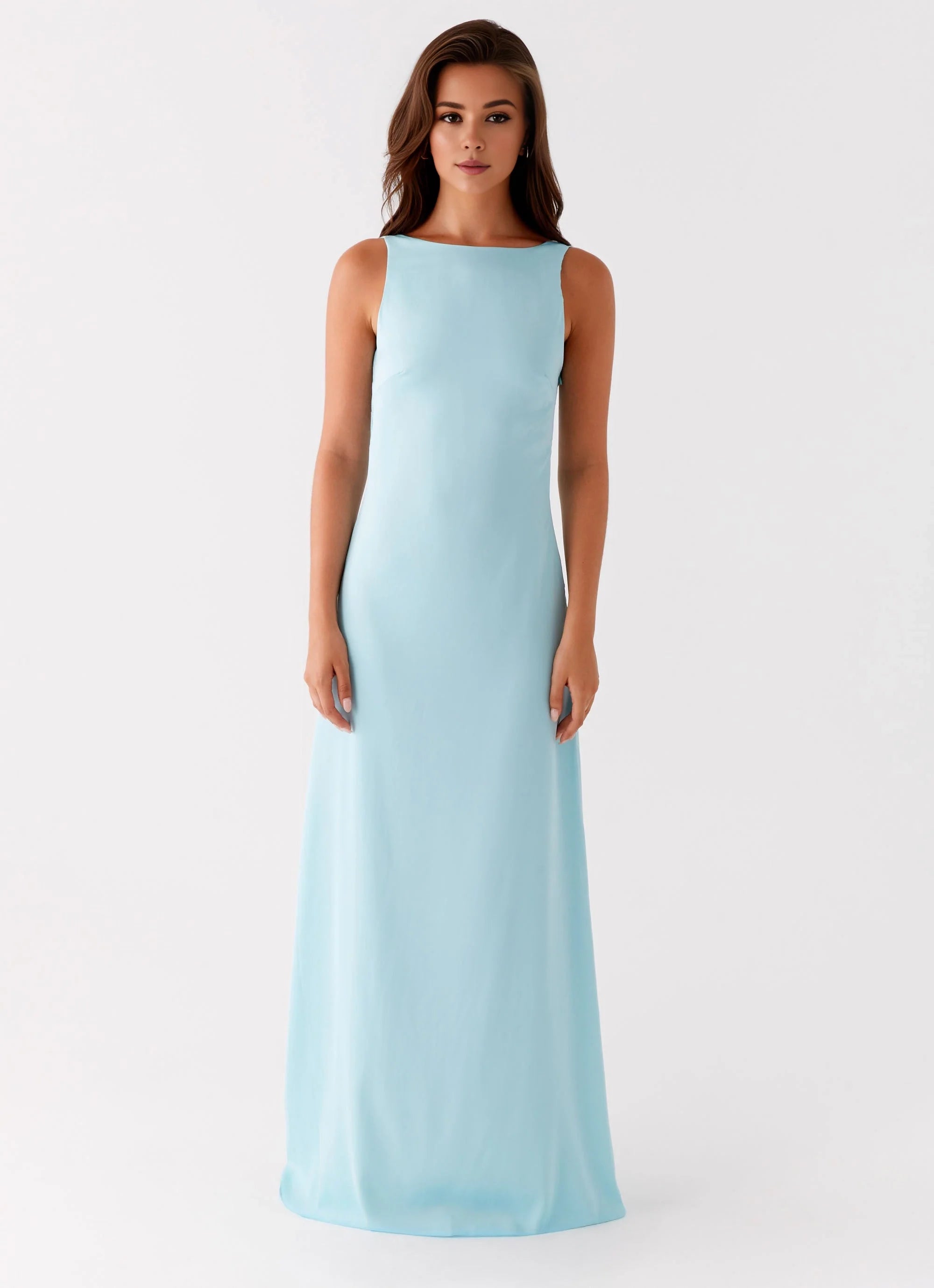 OKBBN's exquisite and eye-catching square neckline open back scarf Prom Dresses
