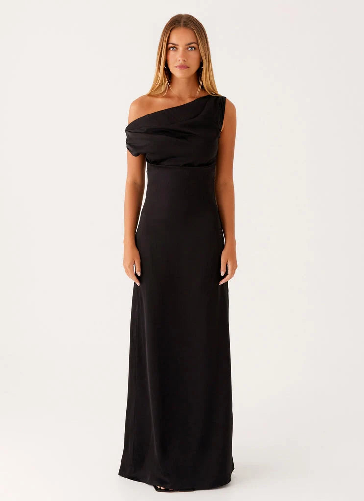 OKBBN's exquisite satin off shoulder fully lined silhouette with excellent drape, Homecoming Dresses