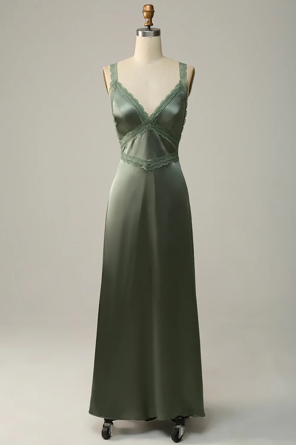 OKBBN's eye-catching slim fit slim shoulder strap satin Bridesmaid Dresses