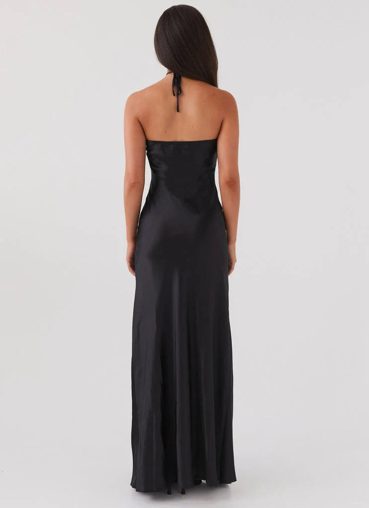 OKBBN's fashionable keyhole hollow oblique cut Prom Dresses