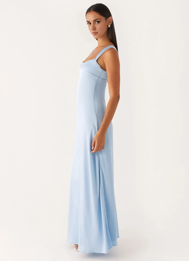 OKBBN's luxurious round neck, elegant and flowing, with a fully lined design, Homecoming Dresses