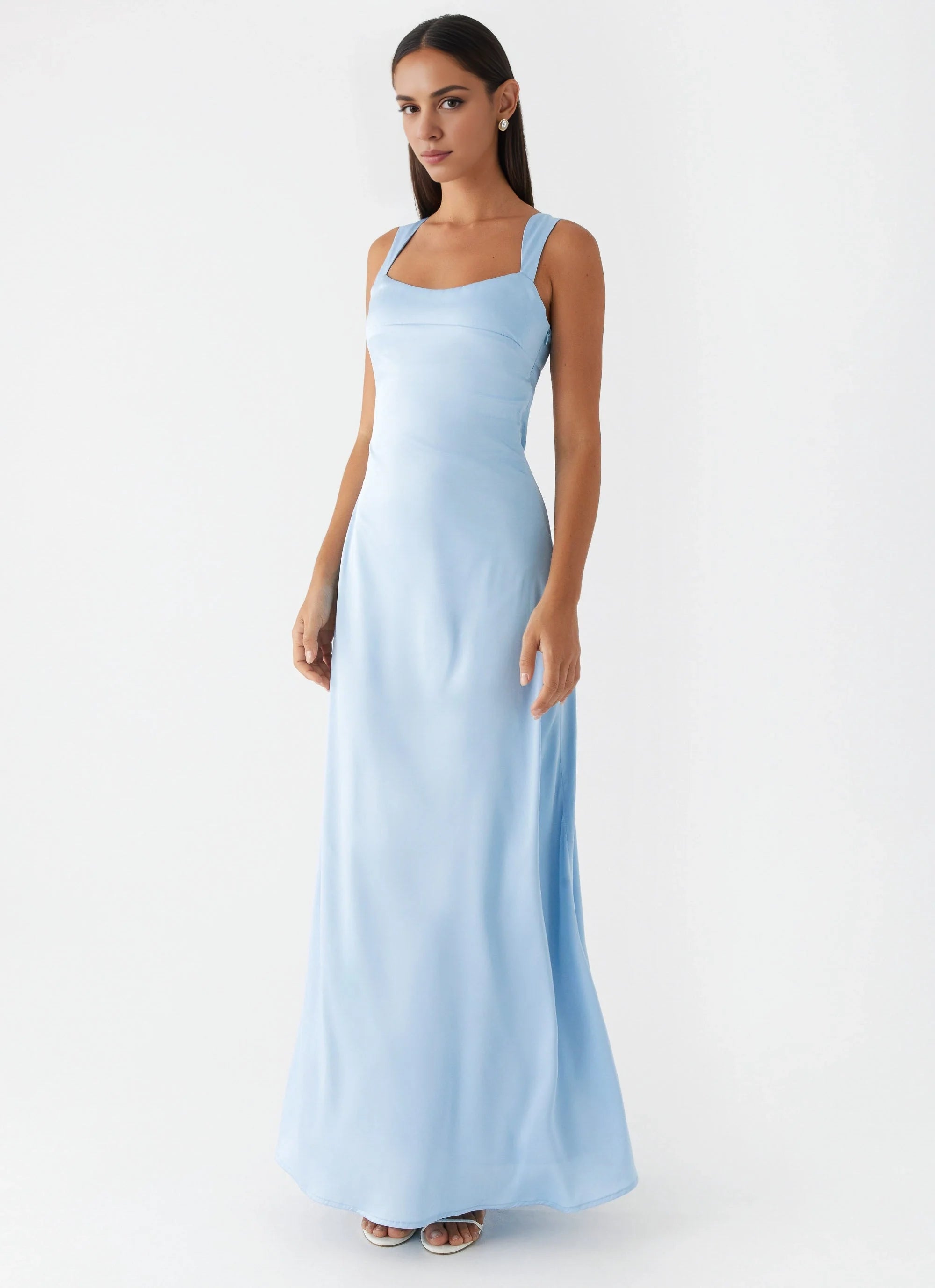 OKBBN's luxurious round neck, elegant and flowing, with a fully lined design, Homecoming Dresses