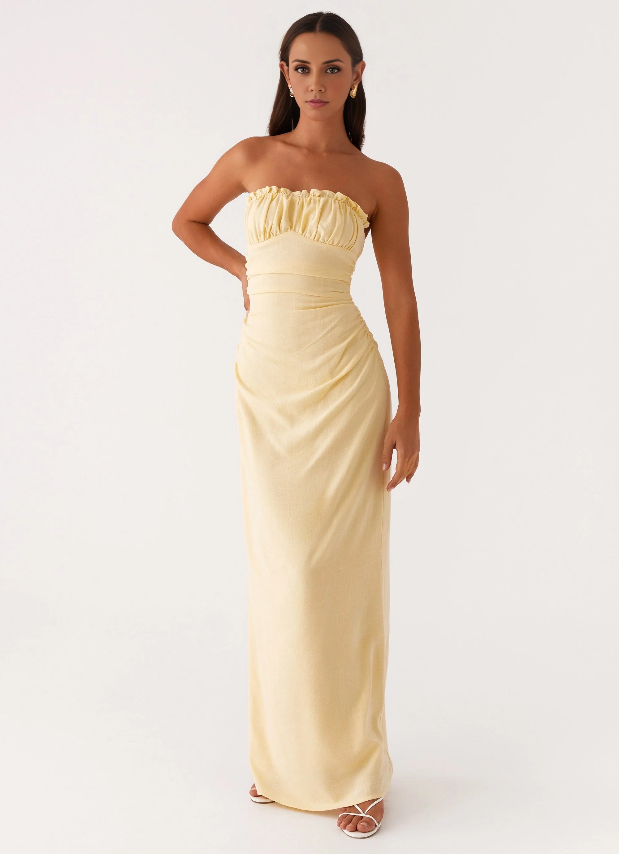 OKBBN's stunning off shoulder fully lined Prom Dresses perfectly fit curves