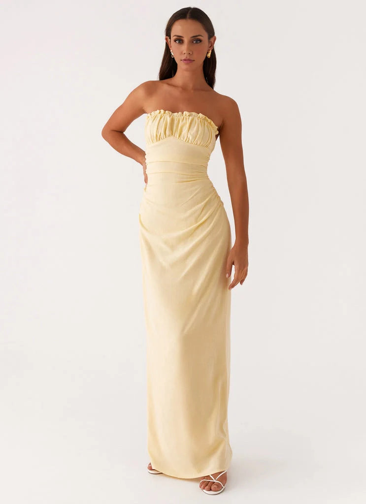 OKBBN's stunning off shoulder fully lined design perfectly fits the curves of Prom Dresses