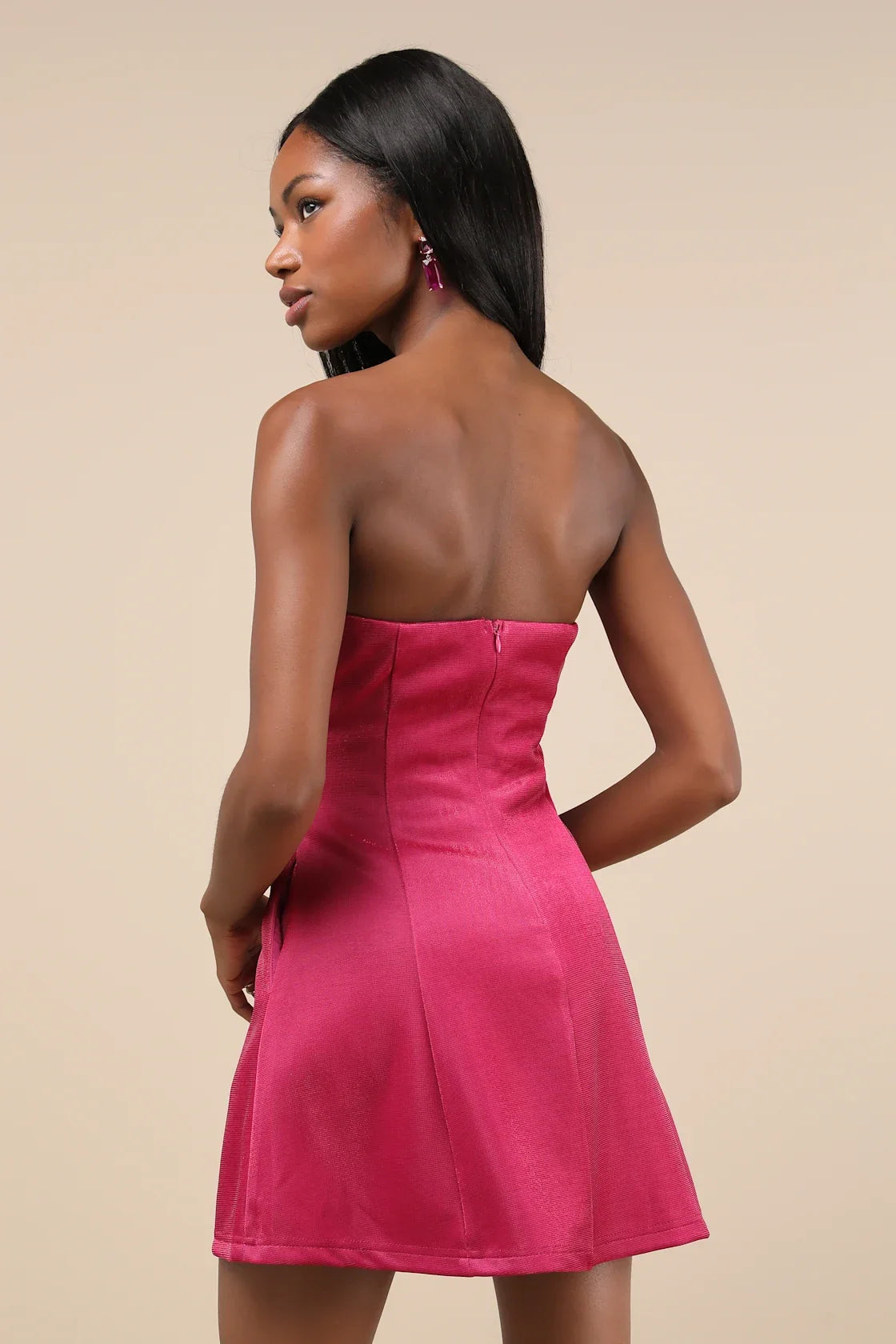 OKBBN's stunning shiny short pocket mini Homecoming Dresses