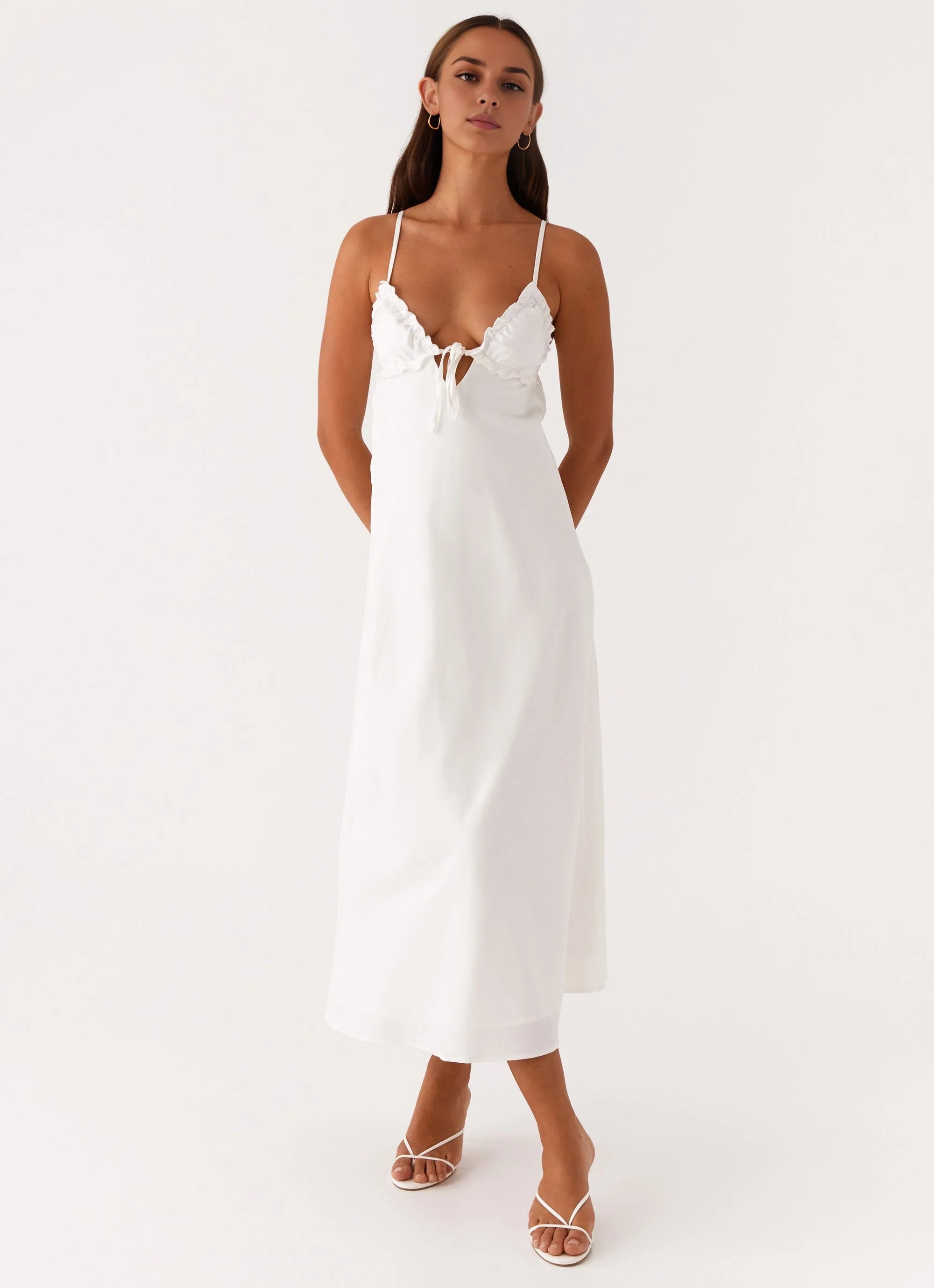 OKBBN's unique V-neck front tie perfectly highlights the graceful figure Prom Dresses
