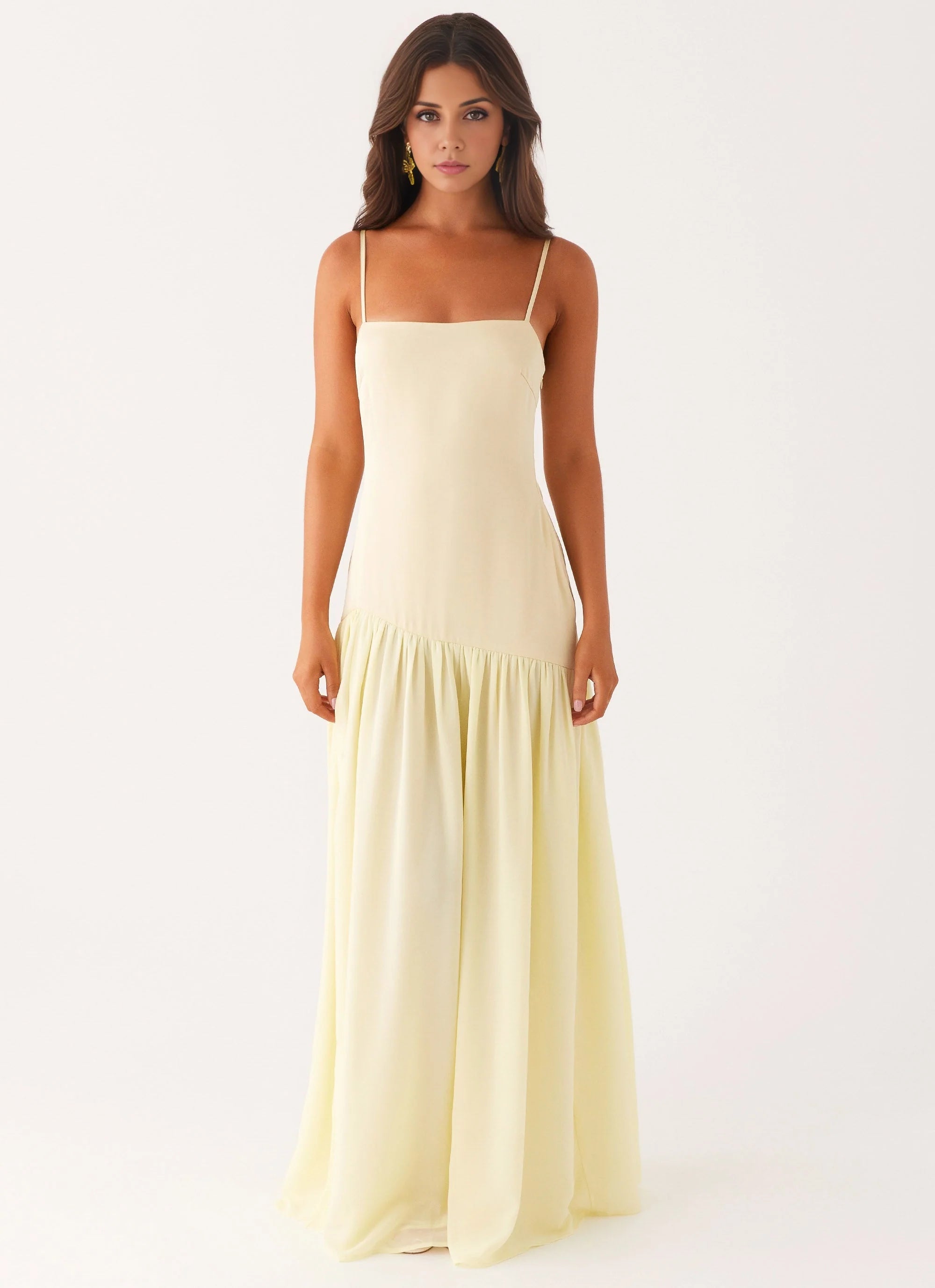 OKBBN elegant and natural square neckline fully lined Homecoming Dresses