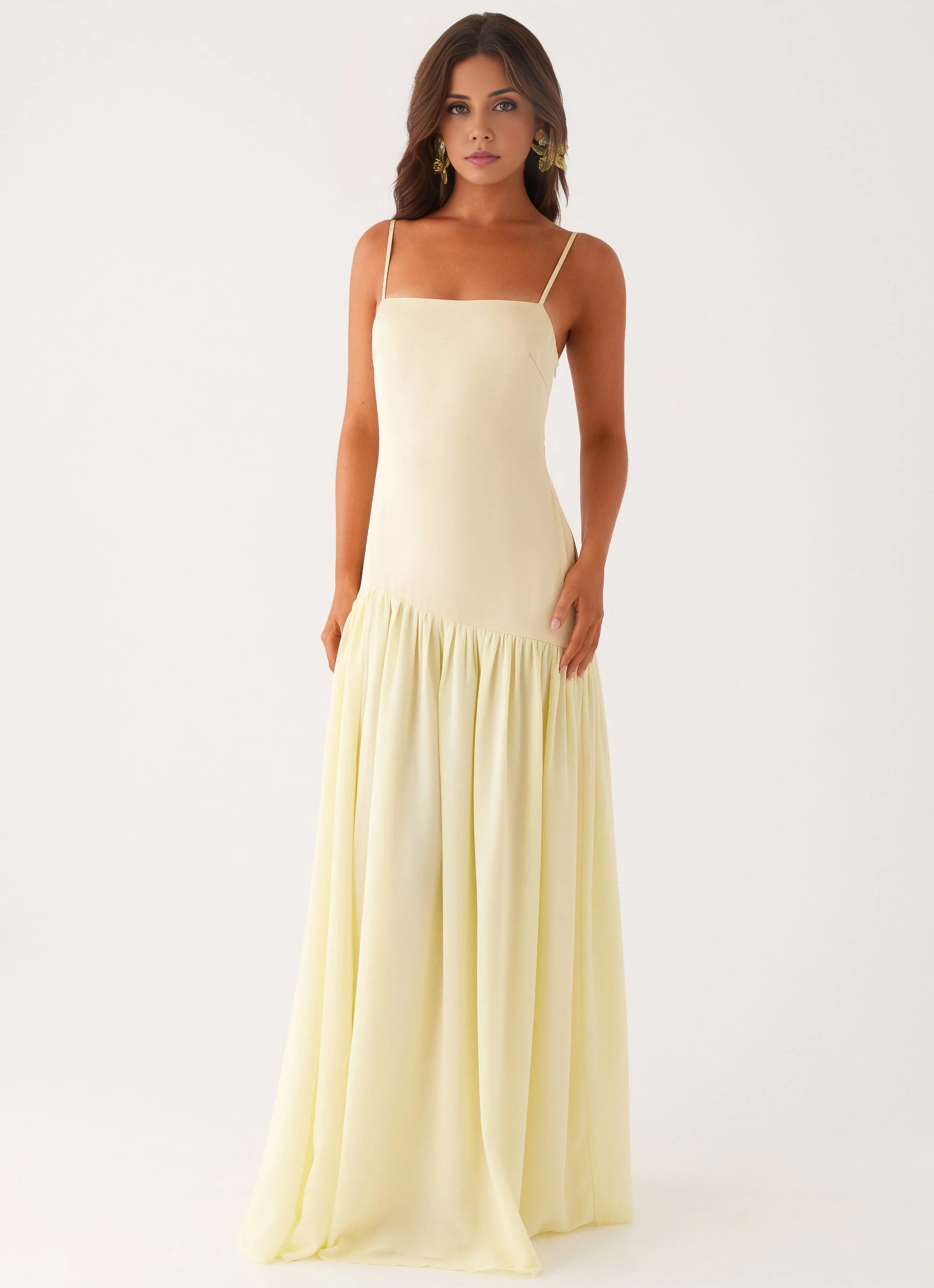 OKBBN elegant and natural square neckline fully lined Homecoming Dresses
