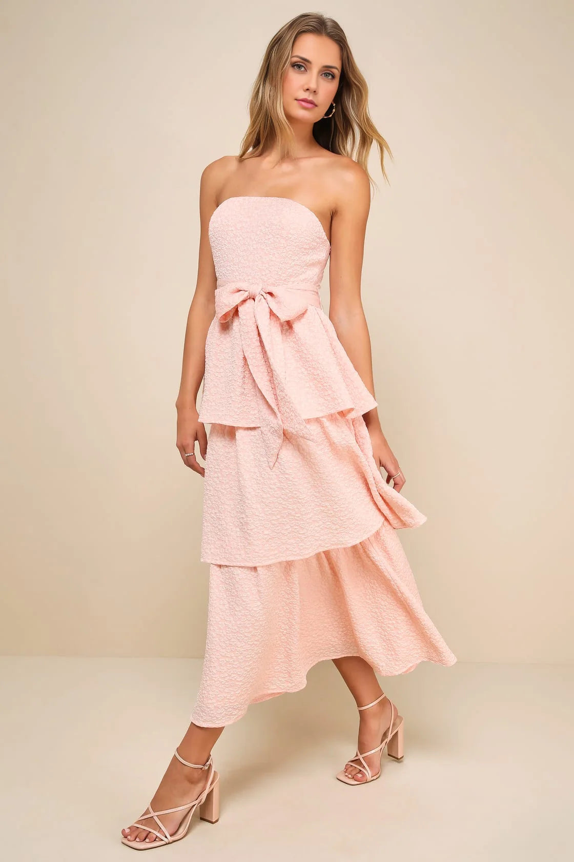 OKBBN elegant jacquard off shoulder layered medium length Homecoming Dresses