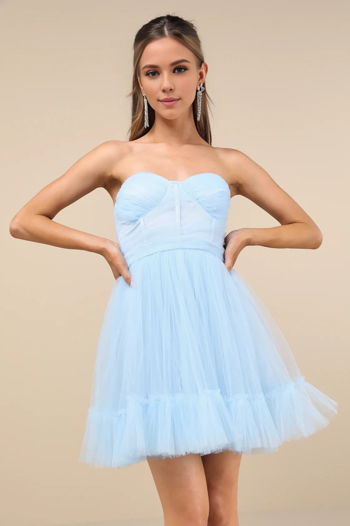 OKBBN elegant short sheer off shoulder tight mini Homecoming Dresses