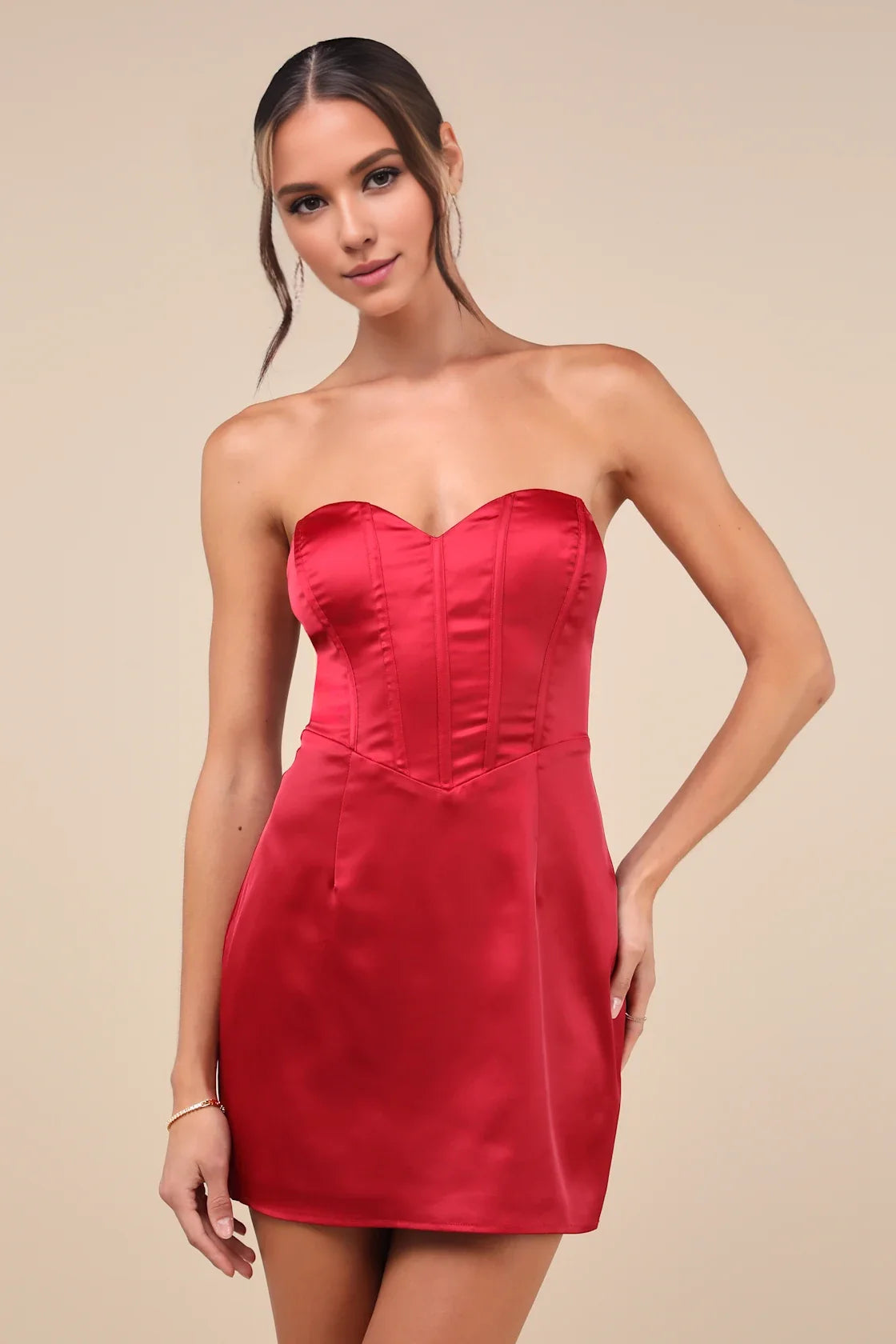 OKBBN sexy and perfect satin off shoulder tight mini Homecoming Dresses