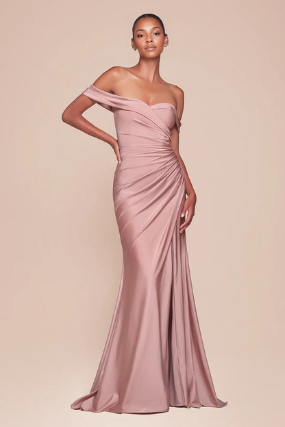 One shoulder tight fishbone corset with side slit dress