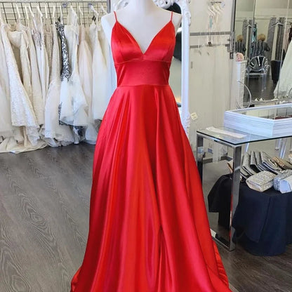 Simple Classic Empire-Waist Sleeveless A-Line Long Prom Formal Dress