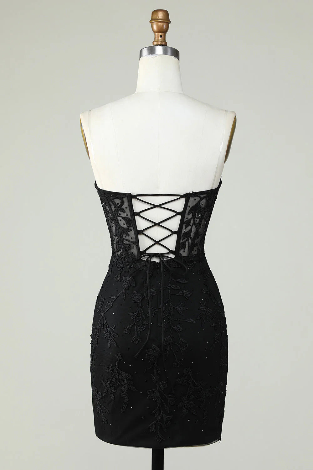 Sleeveless heart-shaped corset short back to school dress with decals