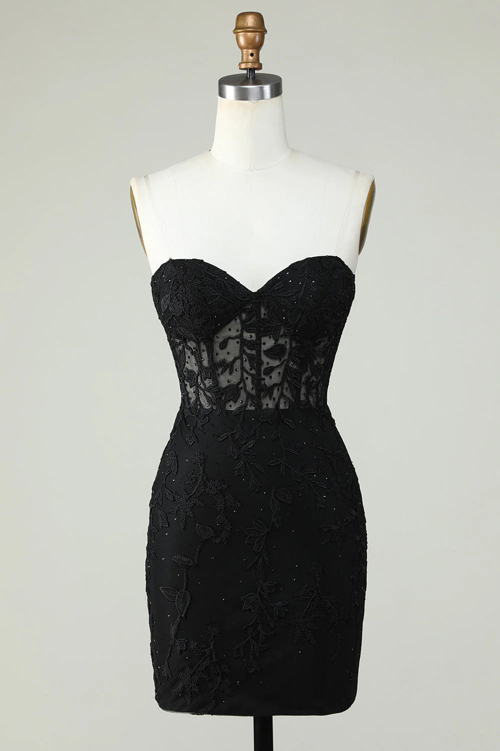 Sleeveless heart-shaped corset short back to school dress with decals