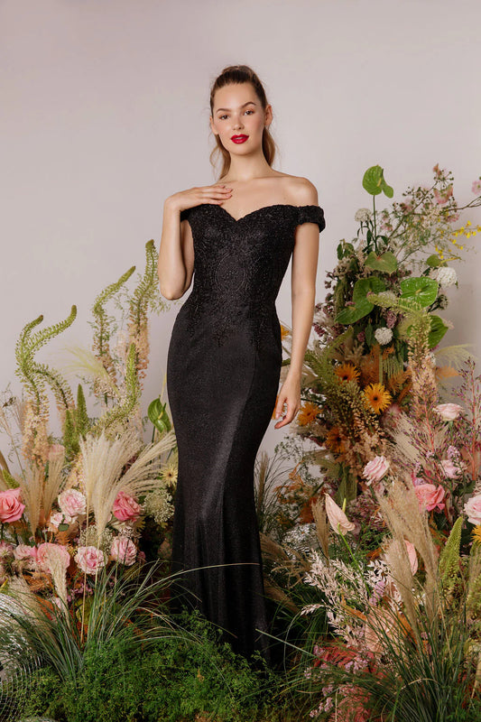 Sparkling one shoulder mermaid dress