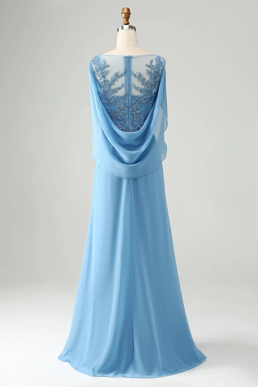 Stunning mermaid applique beaded sleeveless bridal mother gown