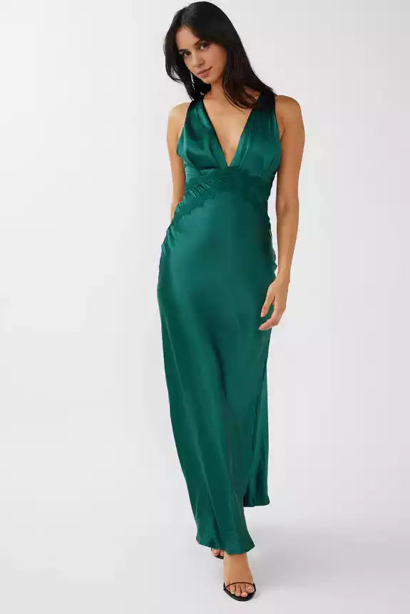 Stunning satin partial lining, cross straps, lace edges, hidden zipper on the back, Bridesmaid Dresses