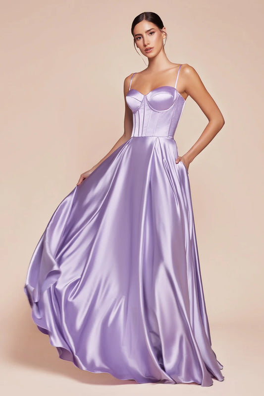 Thin camisole tight corset dress with side slit