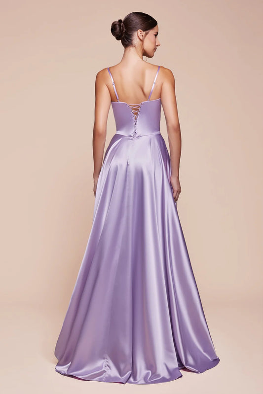 Thin camisole tight corset dress with side slit