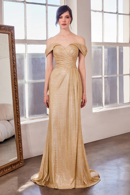 V-neck one shoulder A-line dress