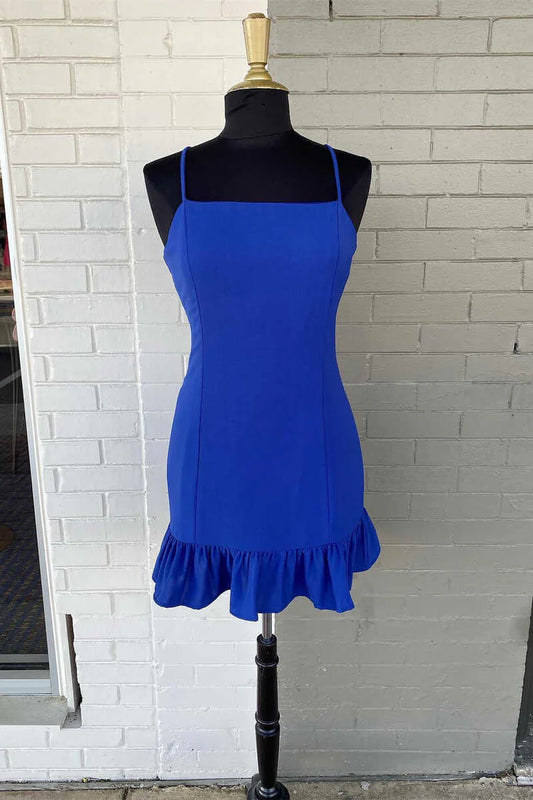 Waist cinching, thin suspender strap, pleated mini party skirt