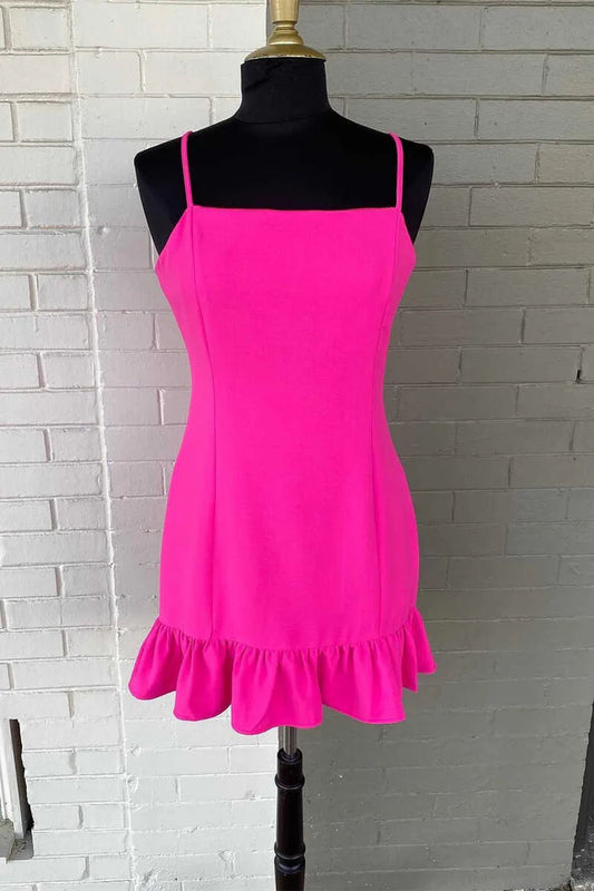 Waist cinching, thin suspender strap, pleated mini party skirt