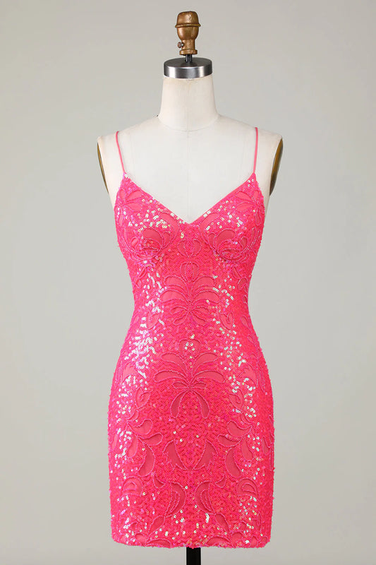 Thin shoulder strap backless strap beaded tight fitting short back dress for back to school