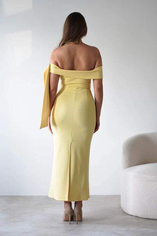 Sleeveless tight fitting waist cinching dress