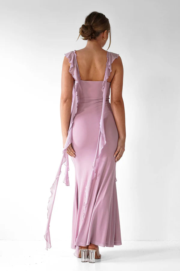 Square neck tight mermaid dress