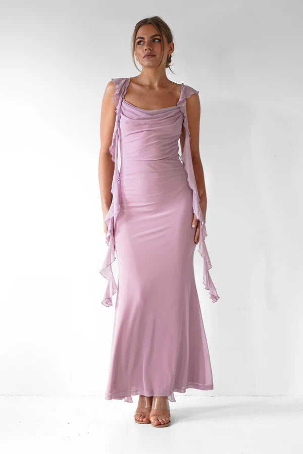 Square neck tight mermaid dress