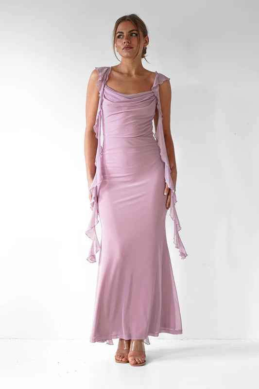 Square neck tight mermaid dress