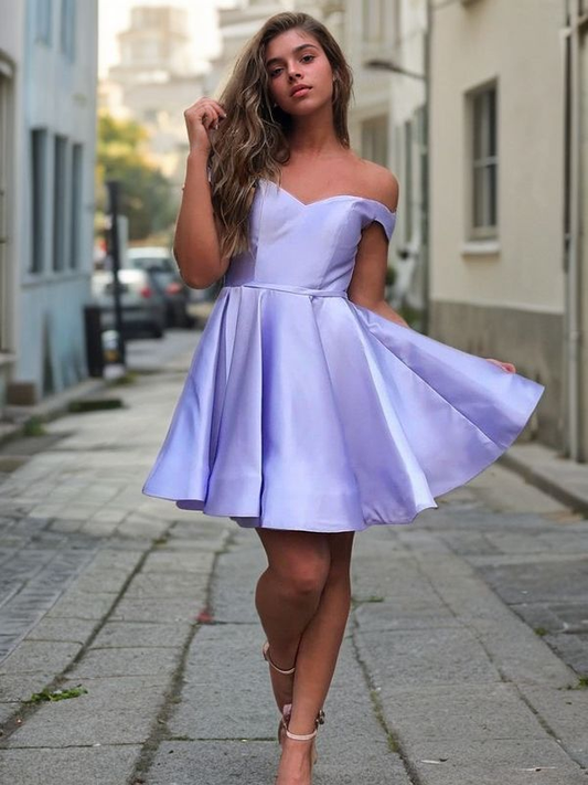 A-line shoulder V-neck sleeveless short style